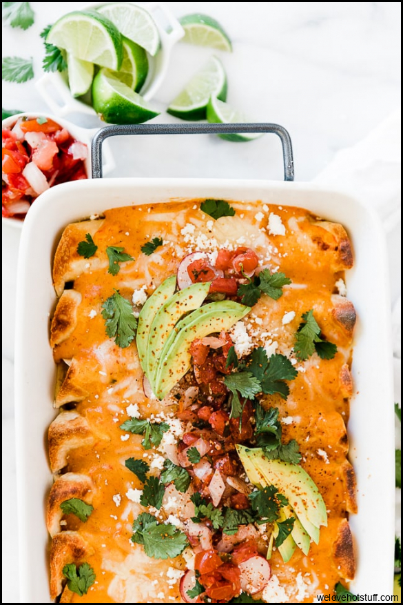 Roasted Red Pepper and Sour Cream Enchilada Sauce - Oh So Delicioso