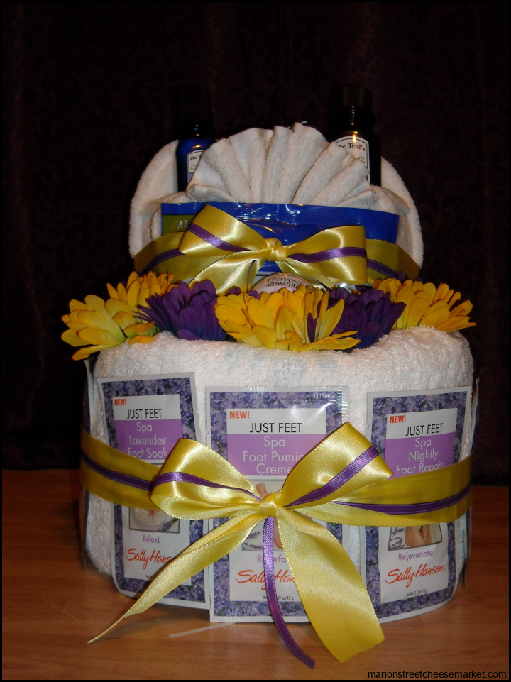 Spa Gift Basket I made my sister-in-law for her bridal shower. | Spa ...