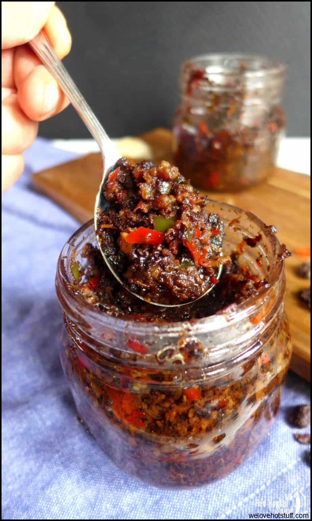 Spicy black bean sauce - 3 versions (辣豆豉酱) - Red House Spice