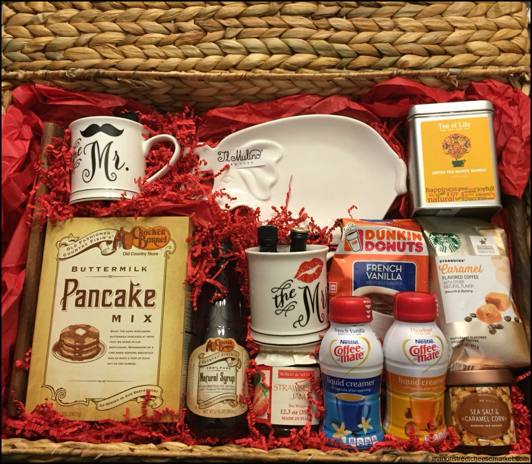 The breakfast in bed gift basket I made for a Bridal Shower gift ...