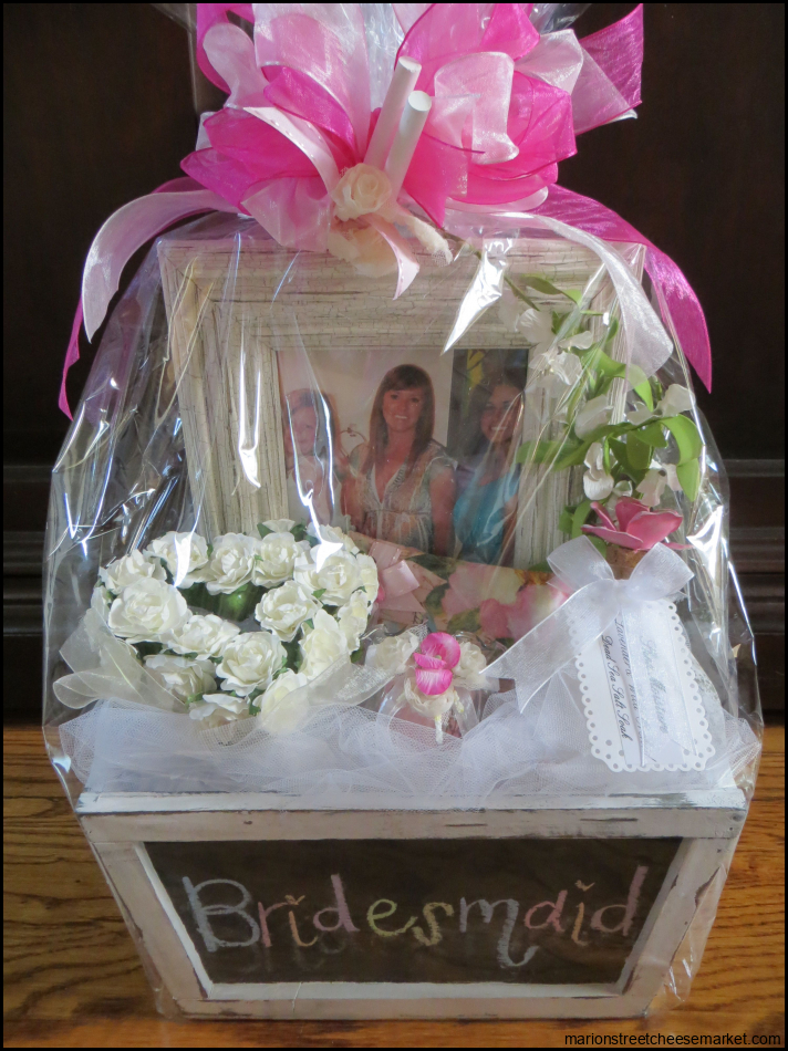 Will You Be My Bridesmaid Gift Basket; each gift was customized with a ...